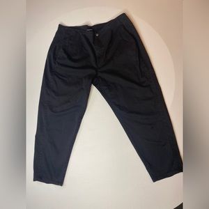 Eileen Fisher pleated front black denim pants size 22